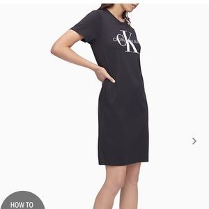 Calvin Klein Logo Shirt Dress